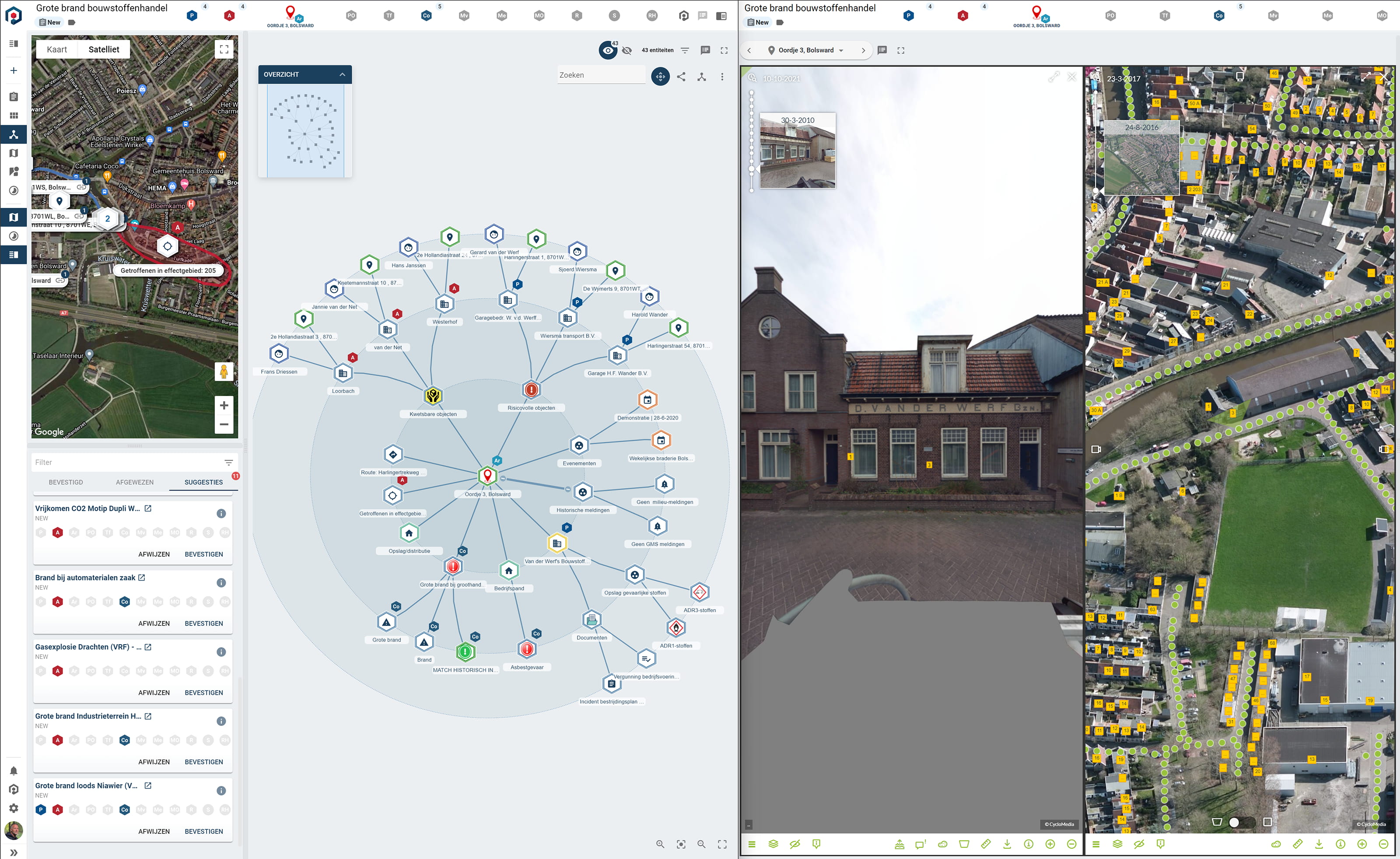 Screenshot of an application built with yFiles