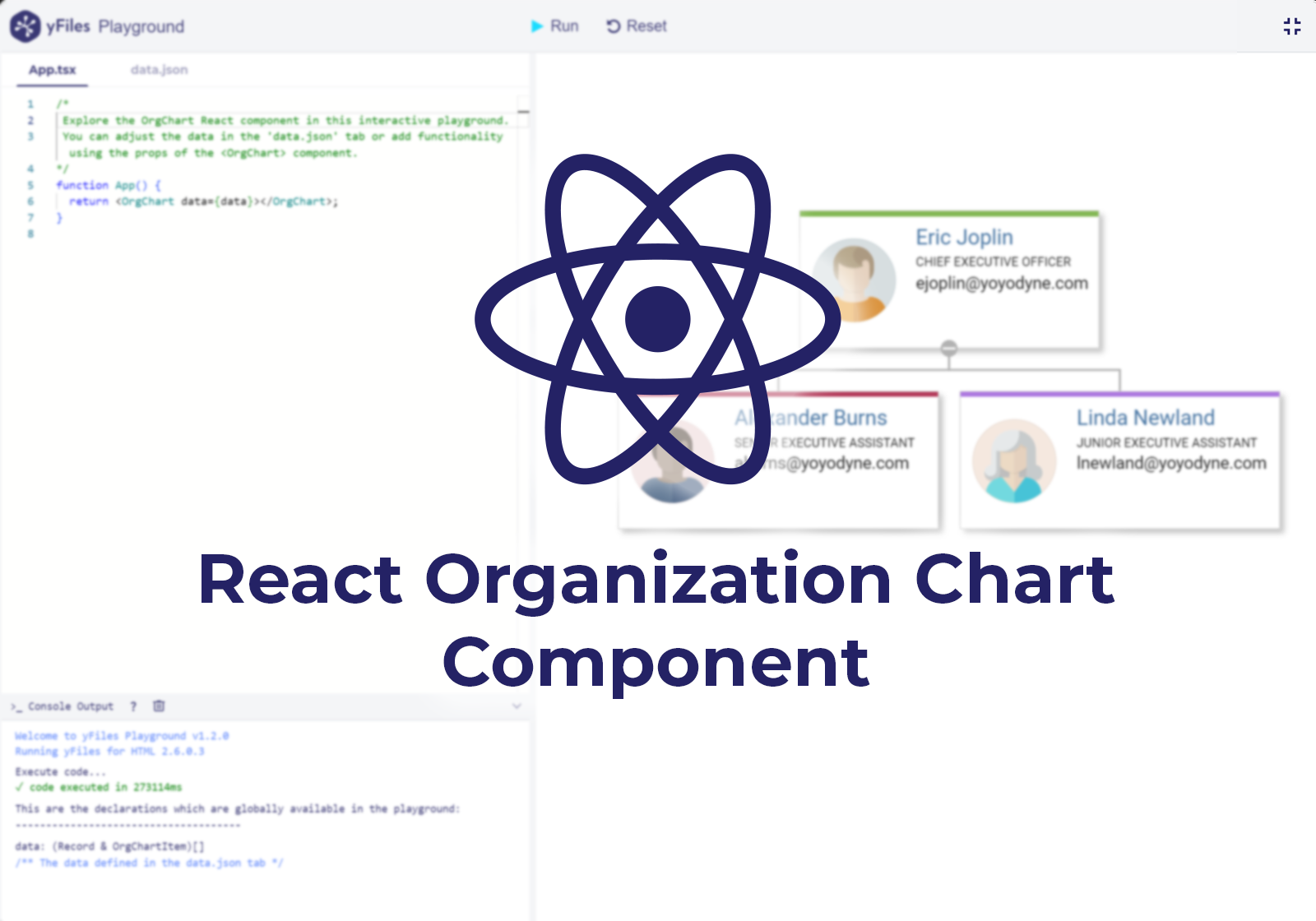 Thumbnail for the demo: React Organization Chart Component
