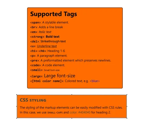 Thumbnail for the demo: Markup Label