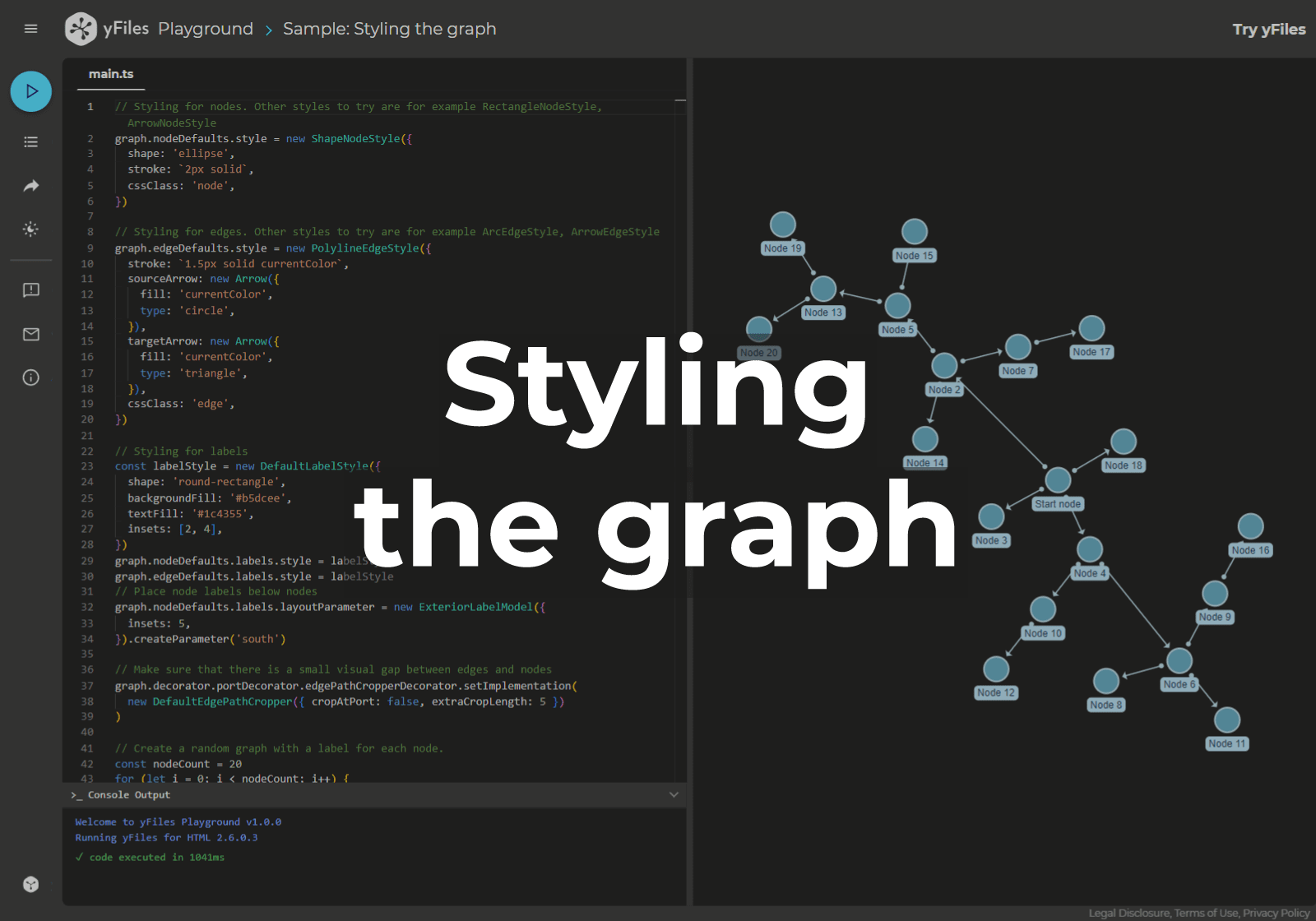 Thumbnail for the demo: Playground: Style graph items