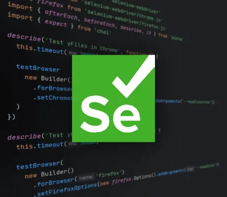 Thumbnail for the demo: Selenium WebDriver