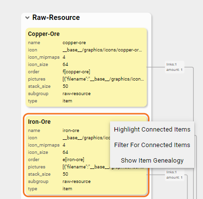 React Supply Chain Context Menu