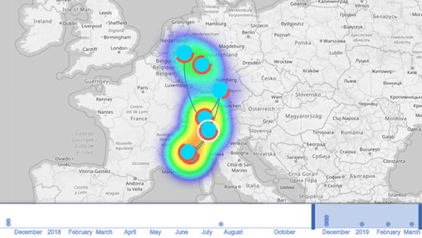 Use yFiles to discover interactive graph visualisations that combine time and location data.